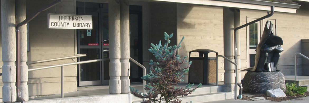 Jefferson County District Library header showing the front entrance of the building