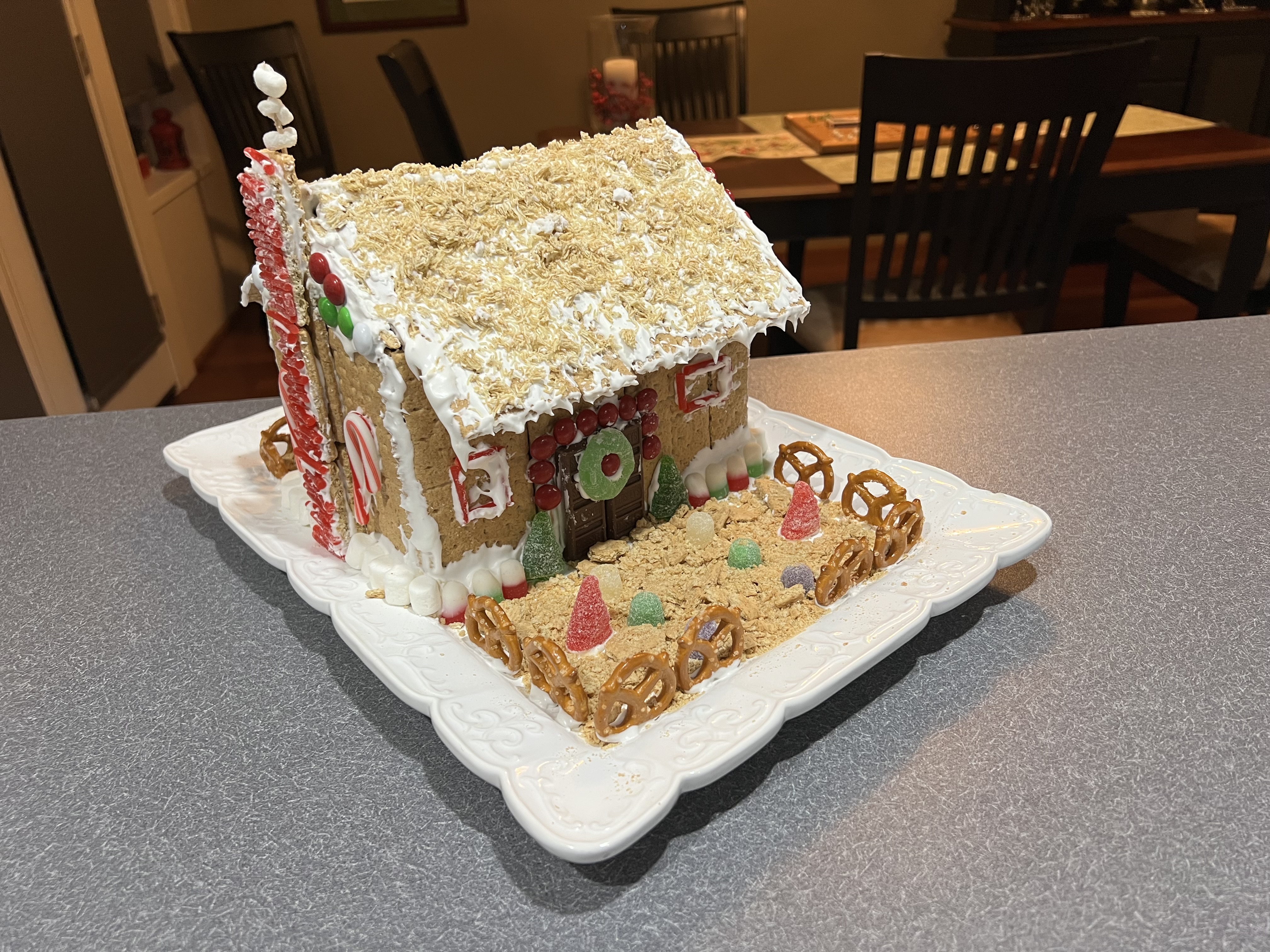 Gingerbread House: Rustic Winter Cabin