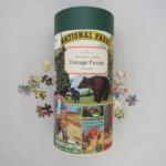 Bears, national park images on a cylindrical container