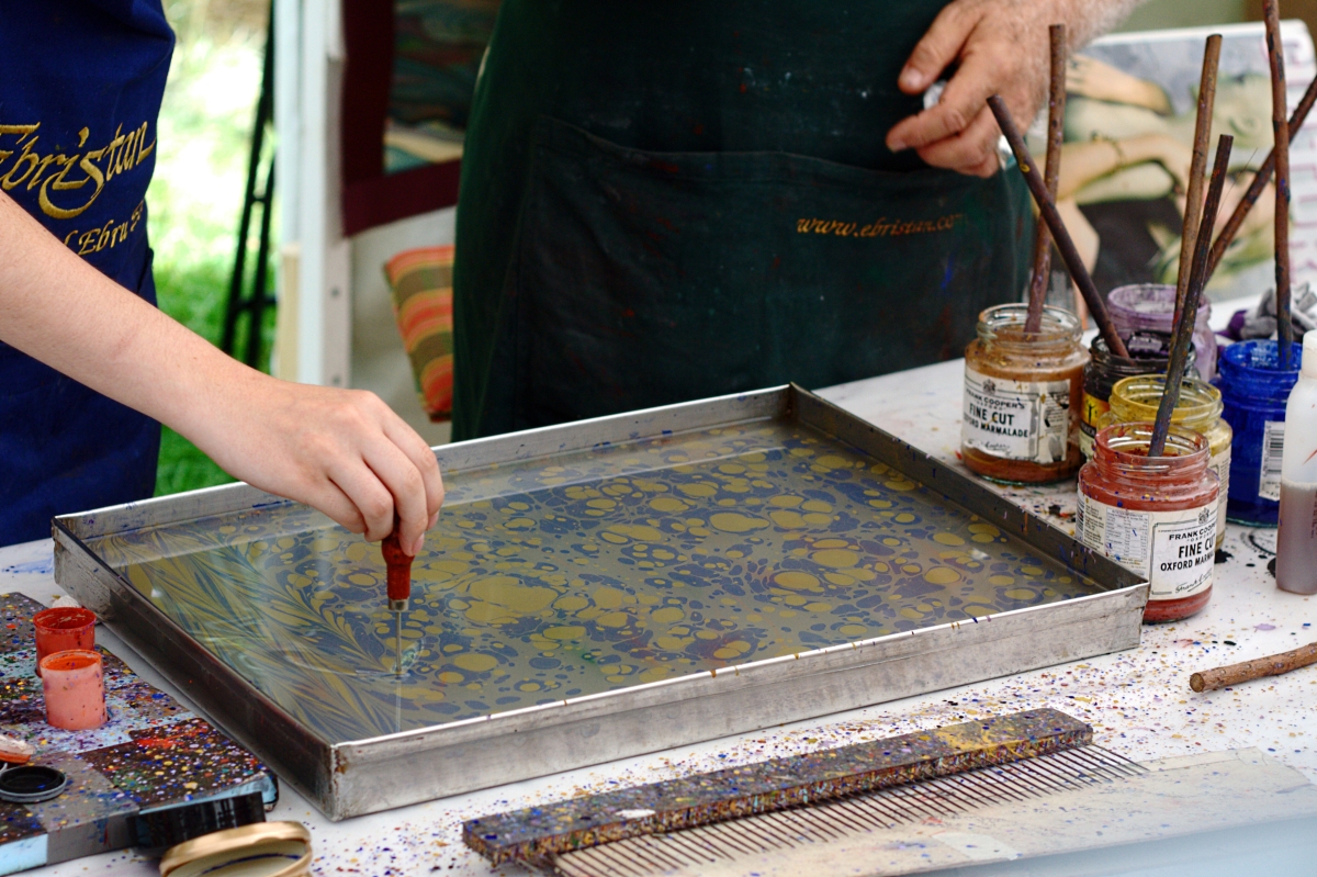 Paper Marbling Demonstration