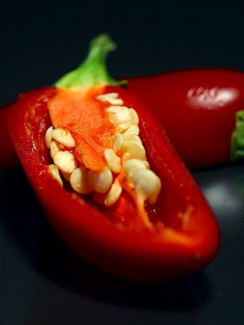 Seeds from a pepper plant