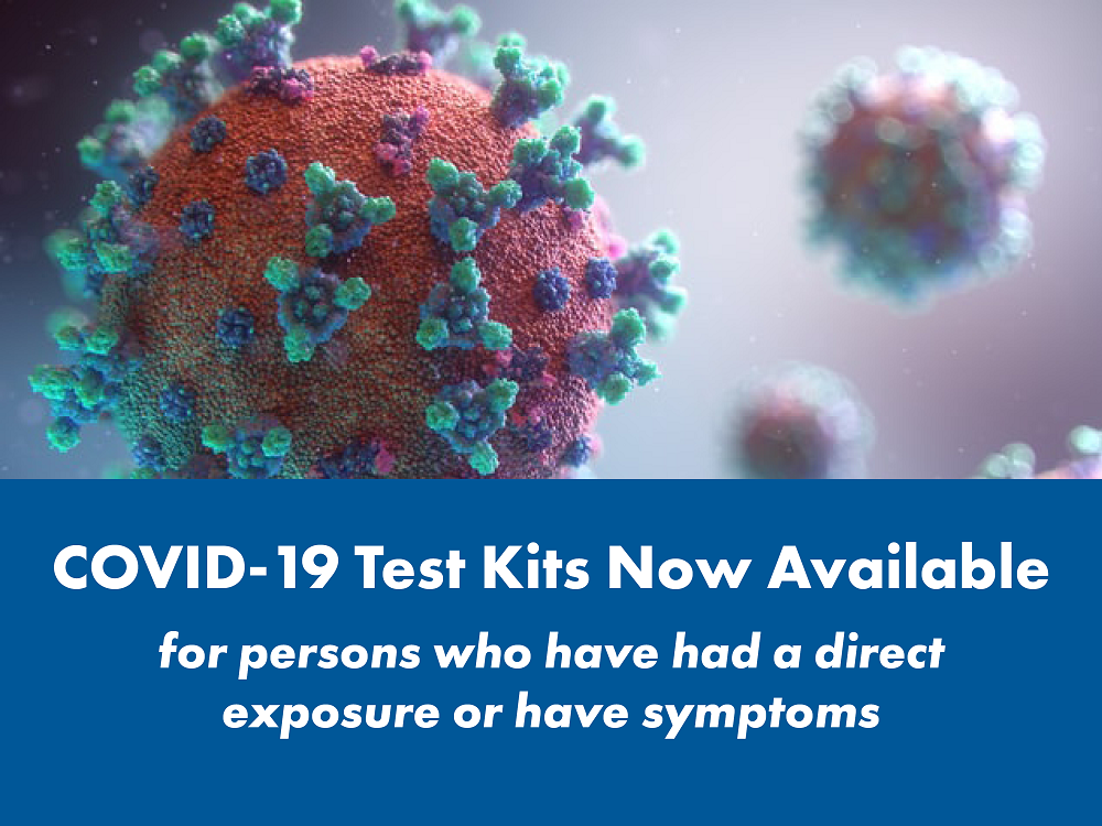 COVID-19 Test Kits Available for Qualified Persons