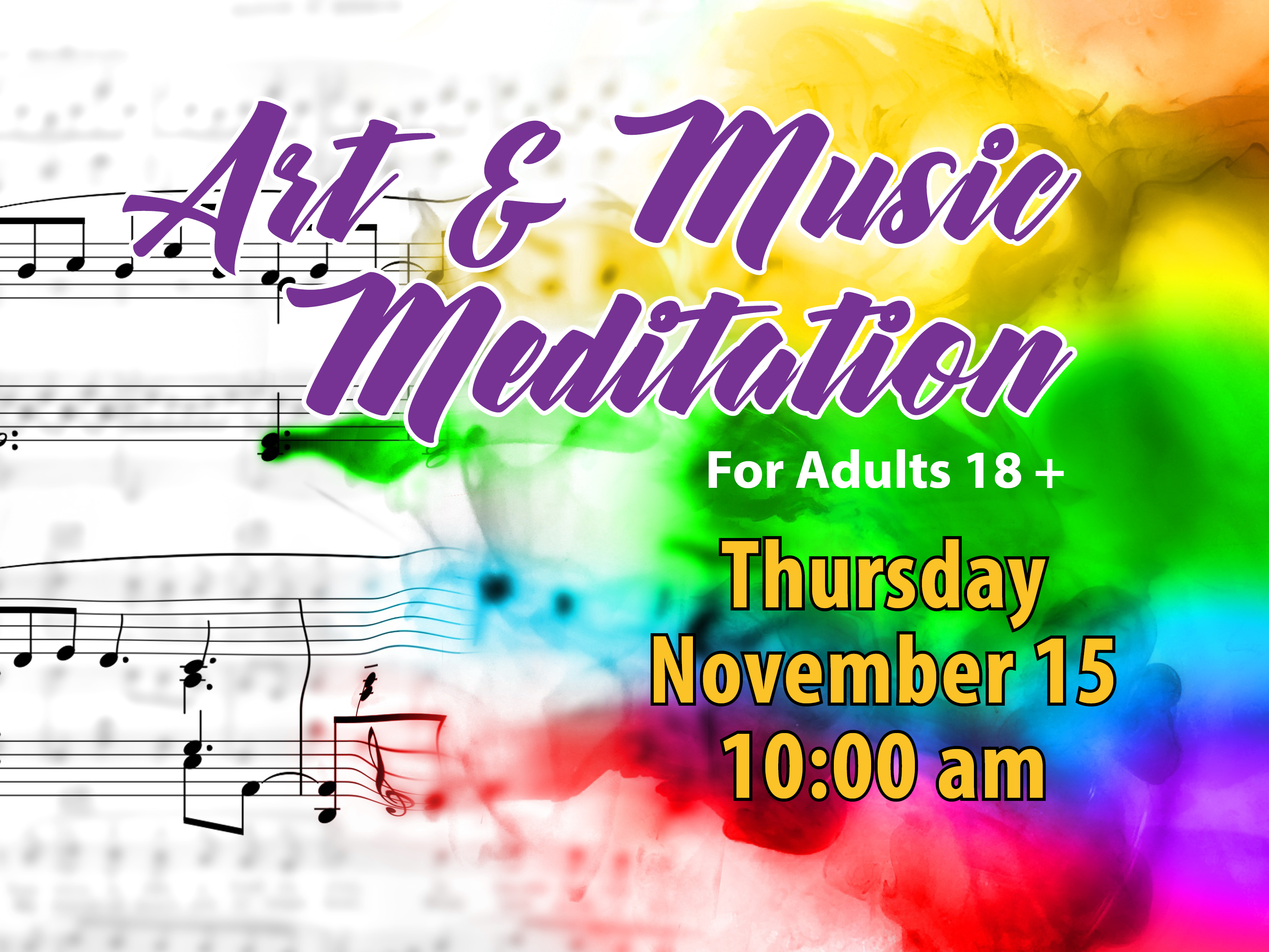 Art & Music Meditation for Adults